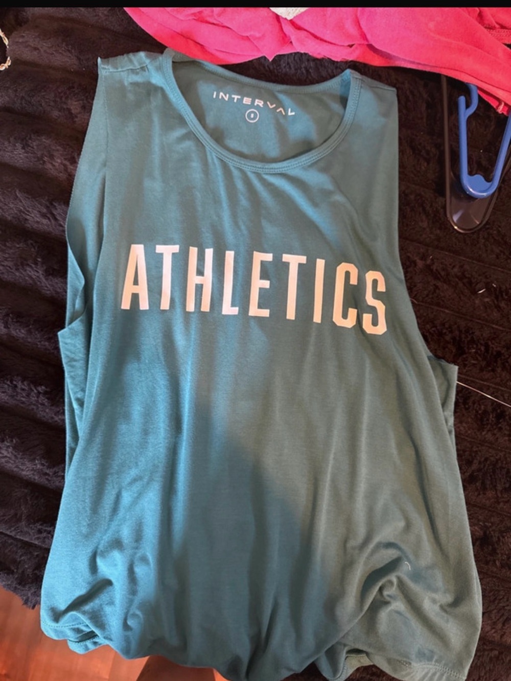 Teal Athletic Muscle Tank Top for Women